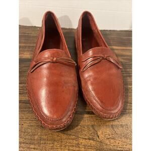 Giorgio Brutini classic red leather driving moccasin loafers size 9 1/2